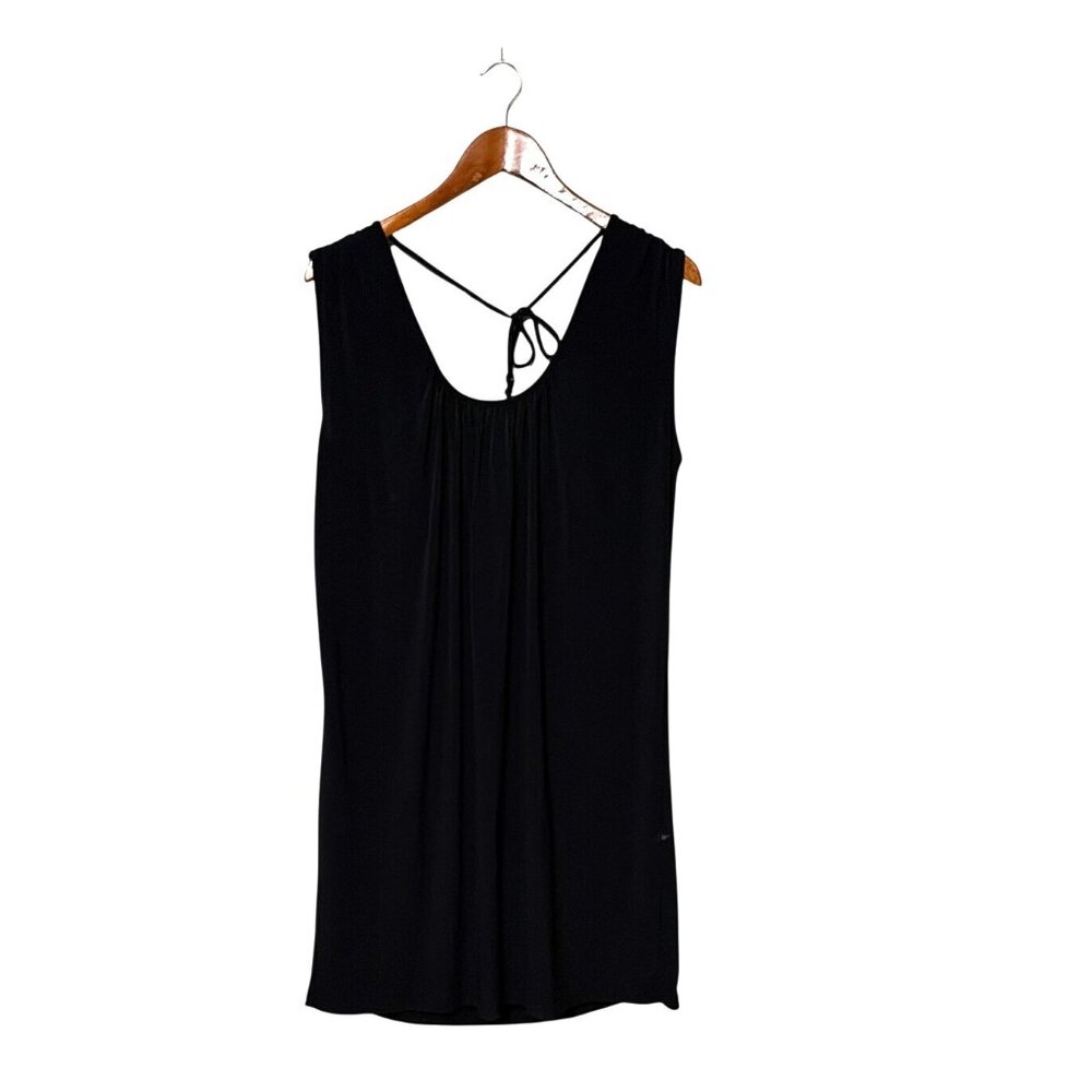 Michael Kors Black Sleeveless Drape Back Dress XL‎ LBD Datenight Girlsnight Work
